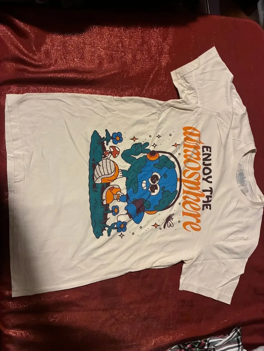 Rhymesayers Shirt Mens M Enjoy The Atmosphere Graphic White Tee